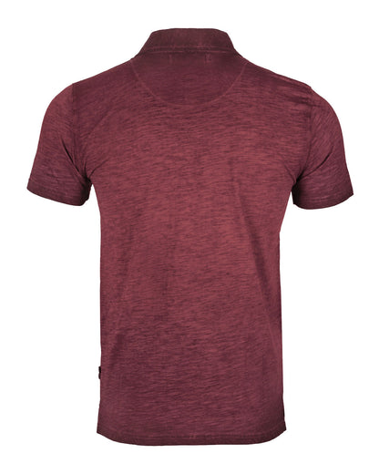 ZIMEGO Mens Short Sleeve Oil Wash Vintage Button Henley Pocket Polo T-Shirt-11