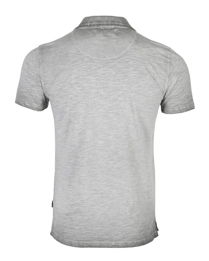 ZIMEGO Mens Short Sleeve Oil Wash Vintage Button Henley Pocket Polo T-Shirt-17