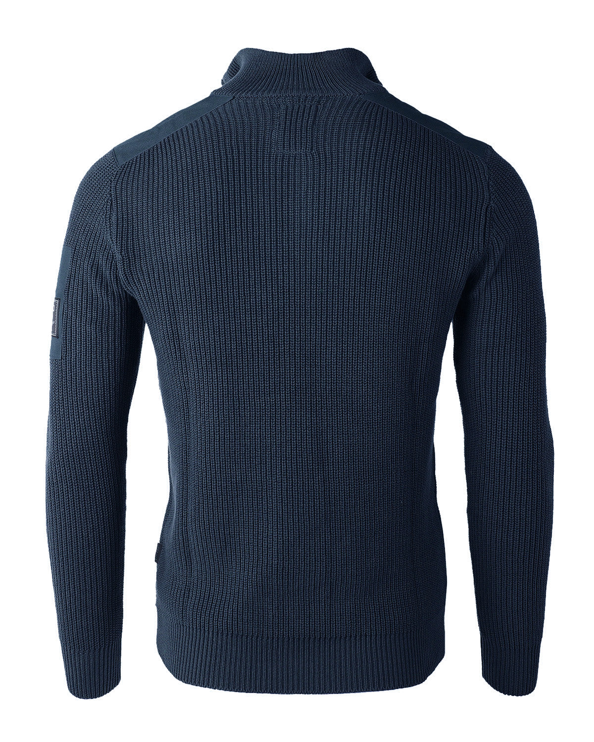 Free 3-day Shipping - ZIMEGO Mens Long Sleeve Pullover Quarter Zip Mock Neck Polo Sweater with Pocket-2