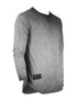 ZIMEGO Mens Long Sleeve Crewneck Oil Wash Vintage Raw Edge Hem Hipster Hip-Hop T shirt-1