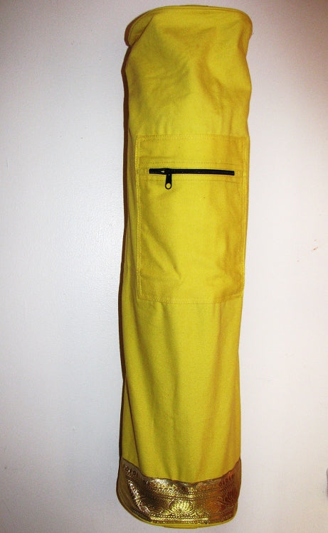 Yoga Bag - OMSutra Golden Saree Lace Mat Bag-1