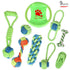 9 pcs Braided Cotton Rope Chew Toys-0