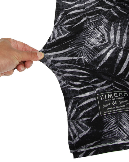 ZIMEGO Mens Holiday Hawaiian Long Sleeve Stretch Casual Aloha Button Down Shirt-8