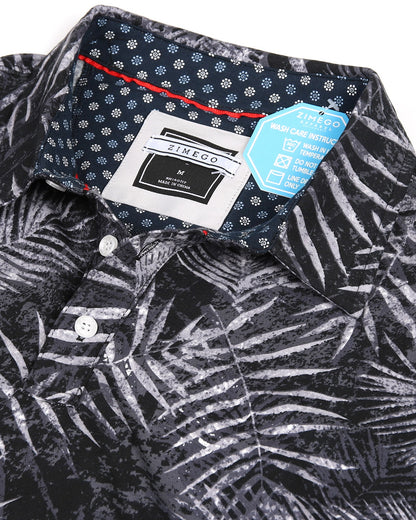ZIMEGO Mens Short Sleeve Golf Polo Stretch Office Casual Holiday T-Shirt-6