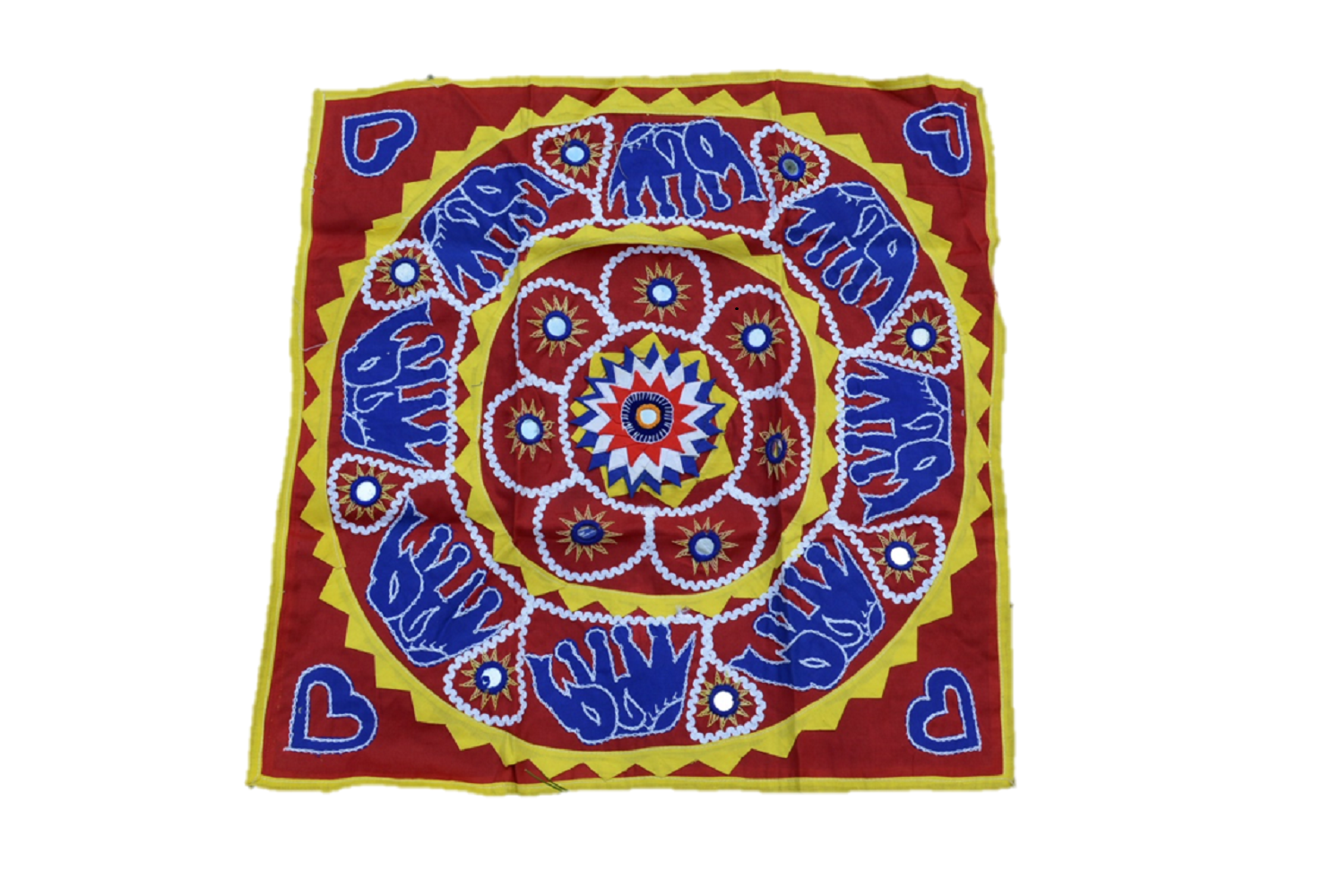 OMSutra Mandala Applique Boho Tapestry for Wall Decor-13