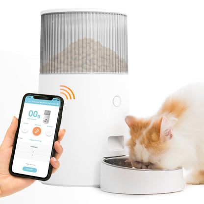 INSTACHEW Purechew Mini Smart Automatic Pet Feeder, App Enabled, Food Bin for Pets, Automates Feeding, Holds Fresh Food, Schedules Feeding times, Automatic Feeding, Scheduled Meals, Portion Controller, Food Bowl for Cats, Food Bowl for Dogs-0