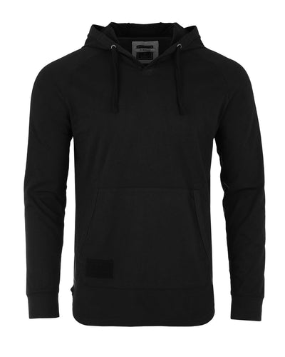 ZIMEGO Men's Pigment Dyed Hoodie - Athletic V Neck Long Sleeve Henley Pullover Shirt-0