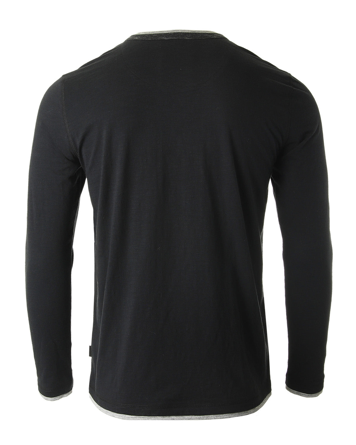 ZIMEGO Men’s Long Sleeve Double Layered Y-Neck Fashion Henley - ZGLS247-2
