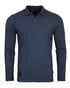 ZIMEGO Mens Long Sleeve Vintage V-Neck Henley Polo T-Shirt-1