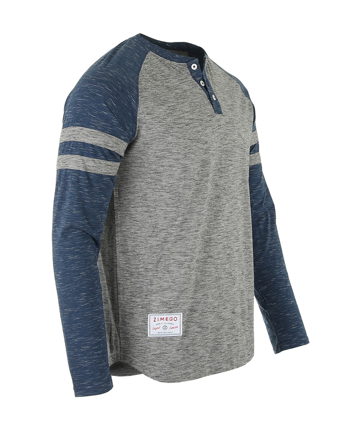 ZIMEGO Men’s Casual Long Sleeve Baseball Raglan Athletic Fashion Henley Shirt-1