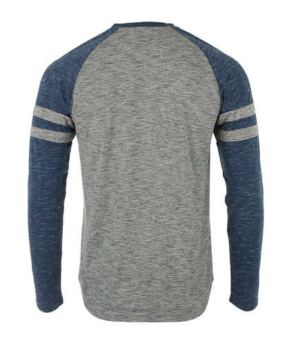 ZIMEGO Men’s Casual Long Sleeve Baseball Raglan Athletic Fashion Henley Shirt-2