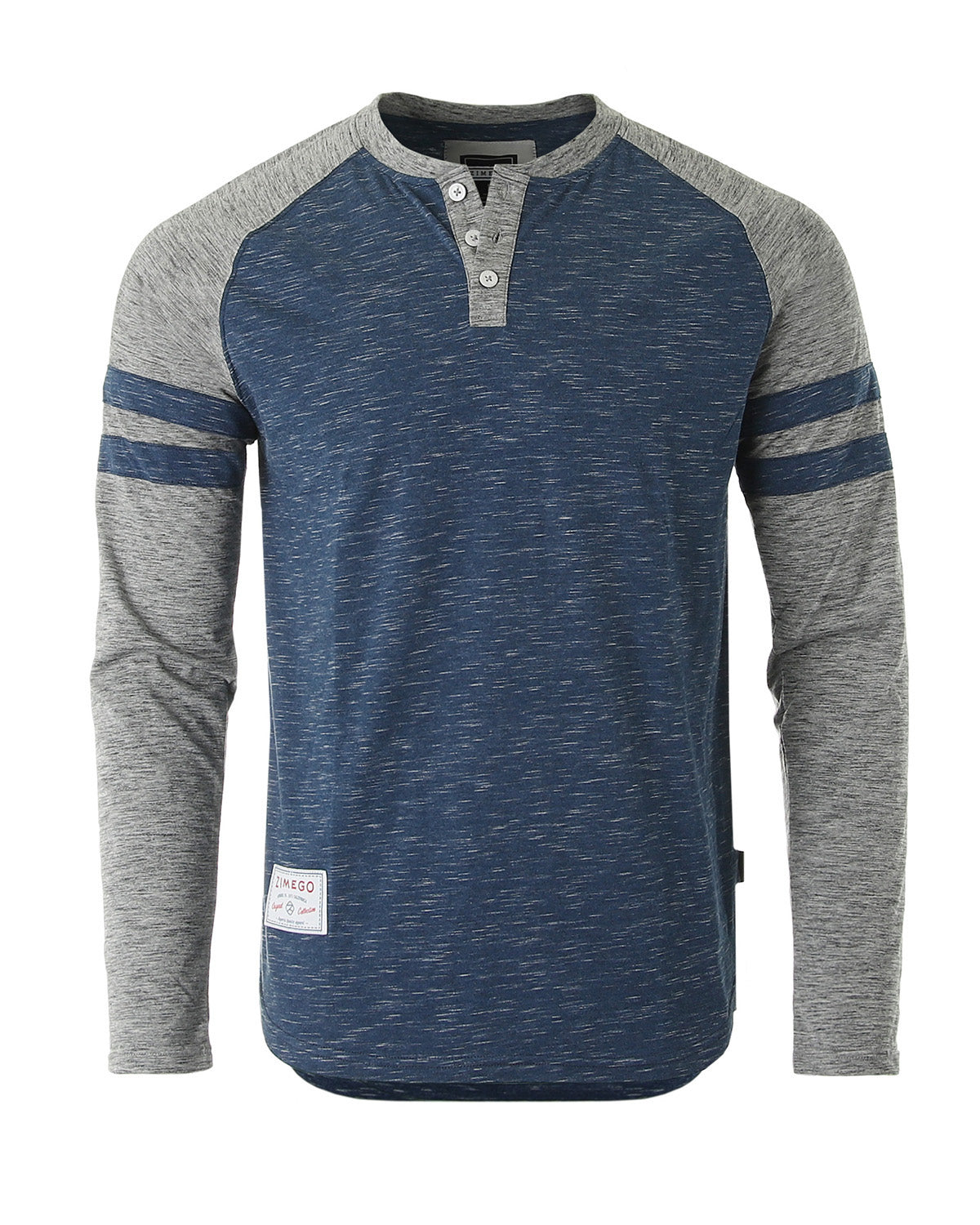 ZIMEGO Men’s Casual Long Sleeve Baseball Raglan Athletic Fashion Henley Shirt-0