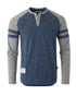 ZIMEGO Men’s Casual Long Sleeve Baseball Raglan Athletic Fashion Henley Shirt-0