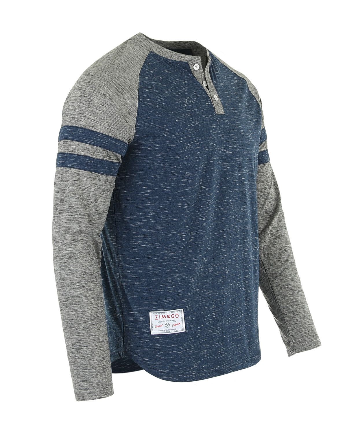 ZIMEGO Men’s Casual Long Sleeve Baseball Raglan Athletic Fashion Henley Shirt-1