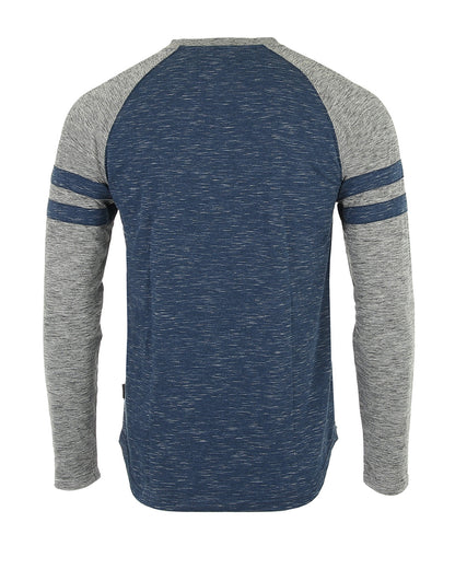 ZIMEGO Men’s Casual Long Sleeve Baseball Raglan Athletic Fashion Henley Shirt-2