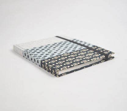 Monotone Printed Patchwork Fabric Diary-2