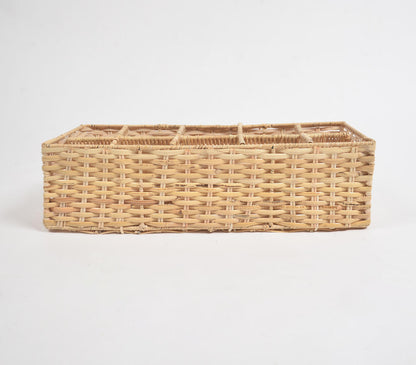 Handwoven Cane Eco-Friendly Table Organiser-1