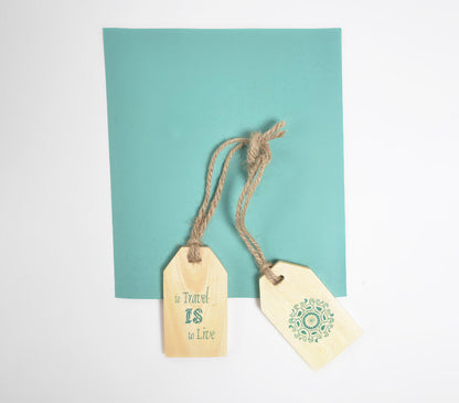 Eco-Friendly Wooden Luggage Tags (Set of 2)-2