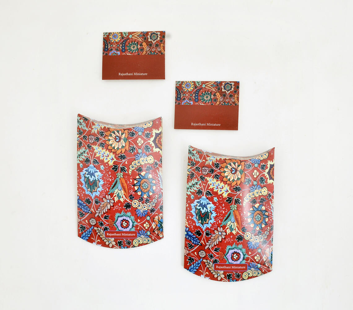 Rajasthani Miniature Paper Gift Pouch With 2 Gift Tags-2
