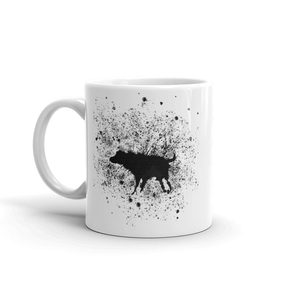 Banksy Wet Dog Splatter 2007 Street Art Mug-0