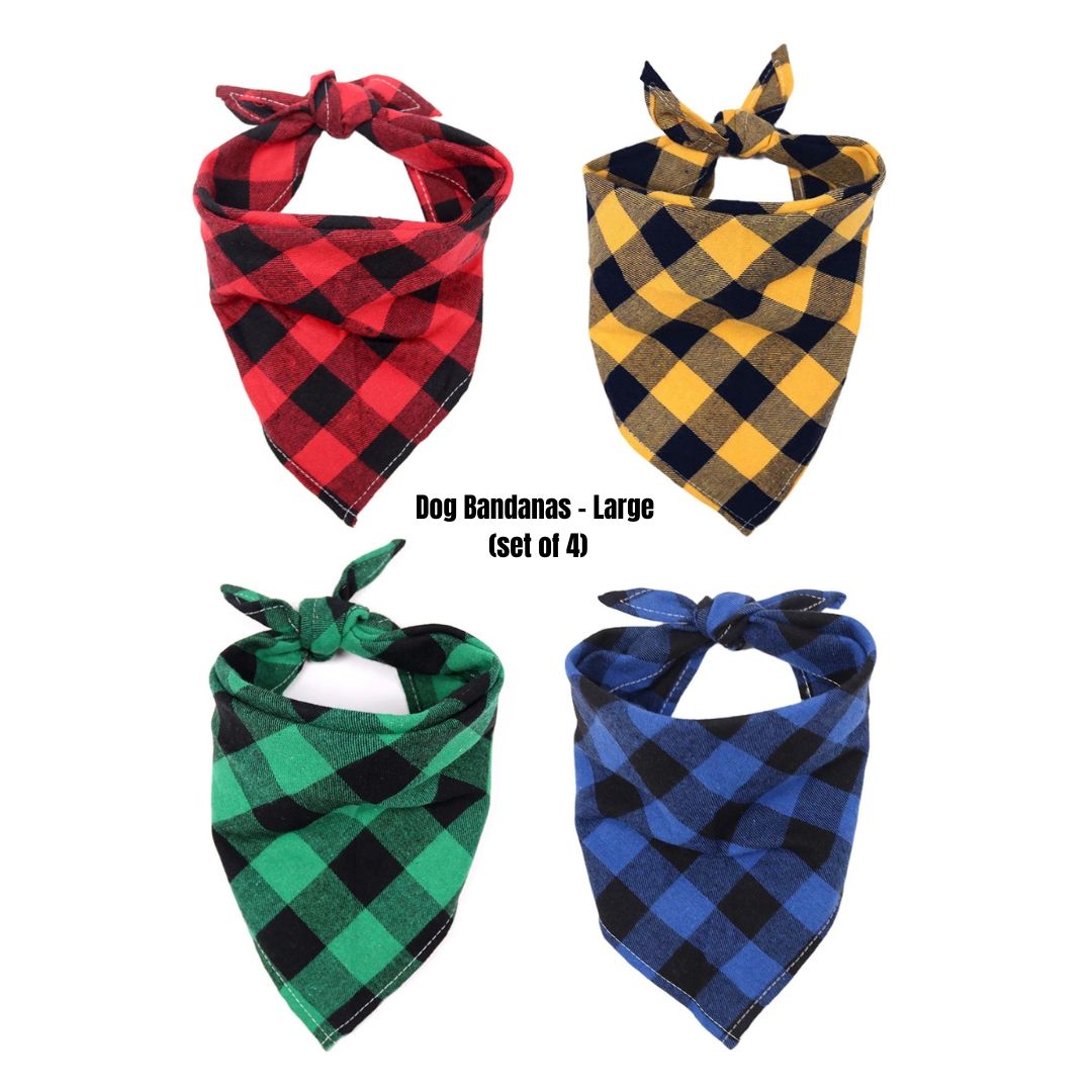 Dog bandanas - Large (set of 4)-0