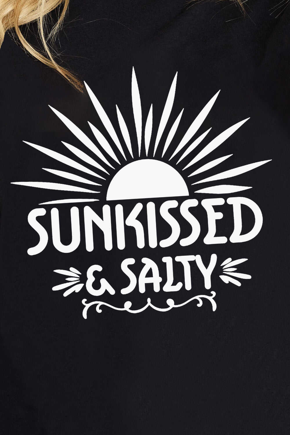 Simply Love SUNKISSED &amp; SALTY Graphic Cotton T-Shirt