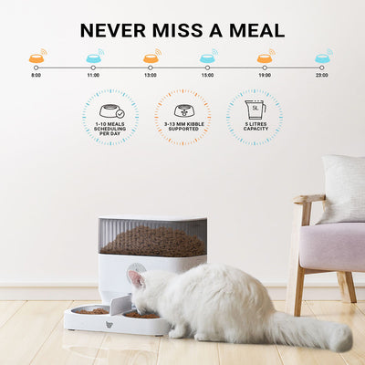 Instachew Purechew Double Smart Automatic Pet Feeder, Automates Feeding with Portion Control-1