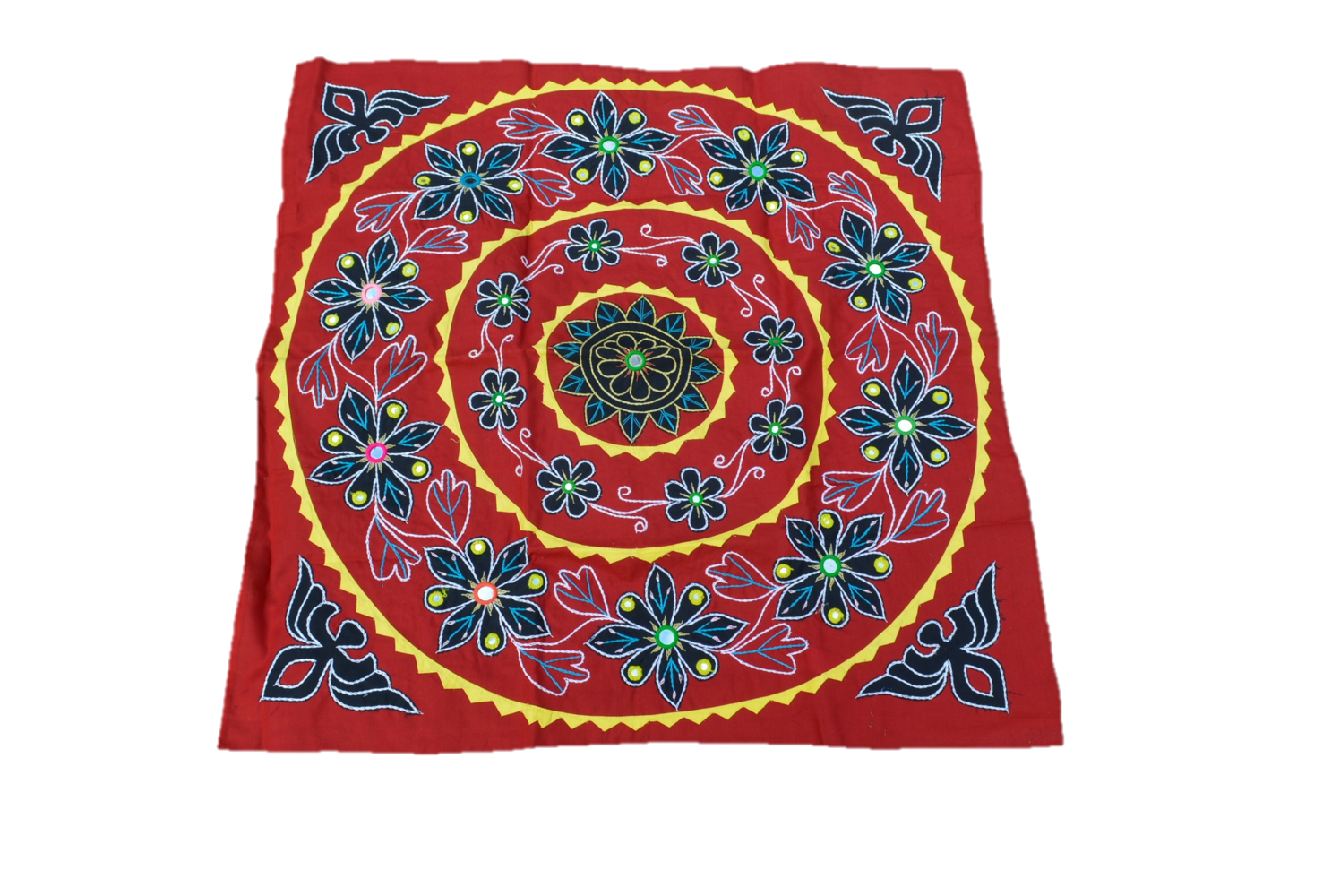 OMSutra Mandala Applique Boho Tapestry for Wall Decor-8