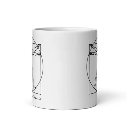 Leonardo Da Vinci, Vitruvian Man Sketch Mug-1