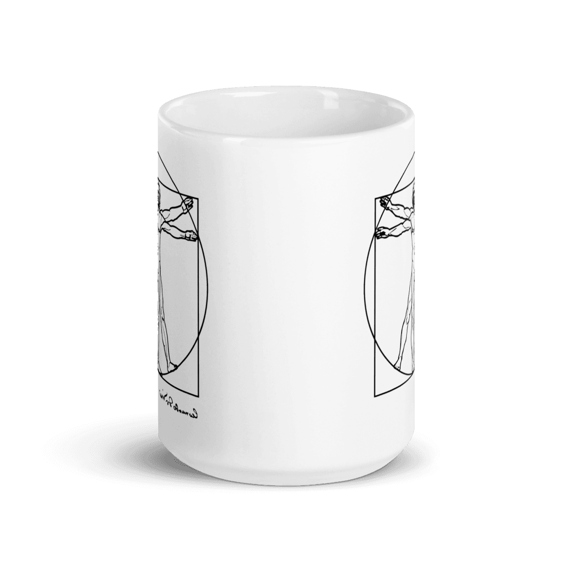 Leonardo Da Vinci, Vitruvian Man Sketch Mug-4