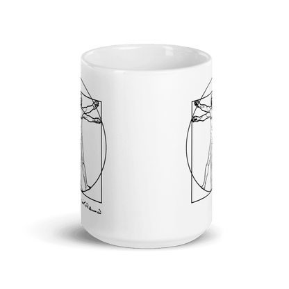 Leonardo Da Vinci, Vitruvian Man Sketch Mug-4