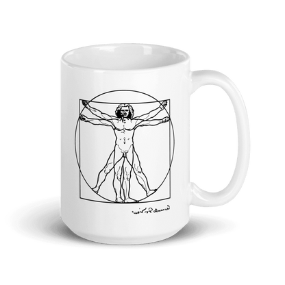 Leonardo Da Vinci, Vitruvian Man Sketch Mug-7