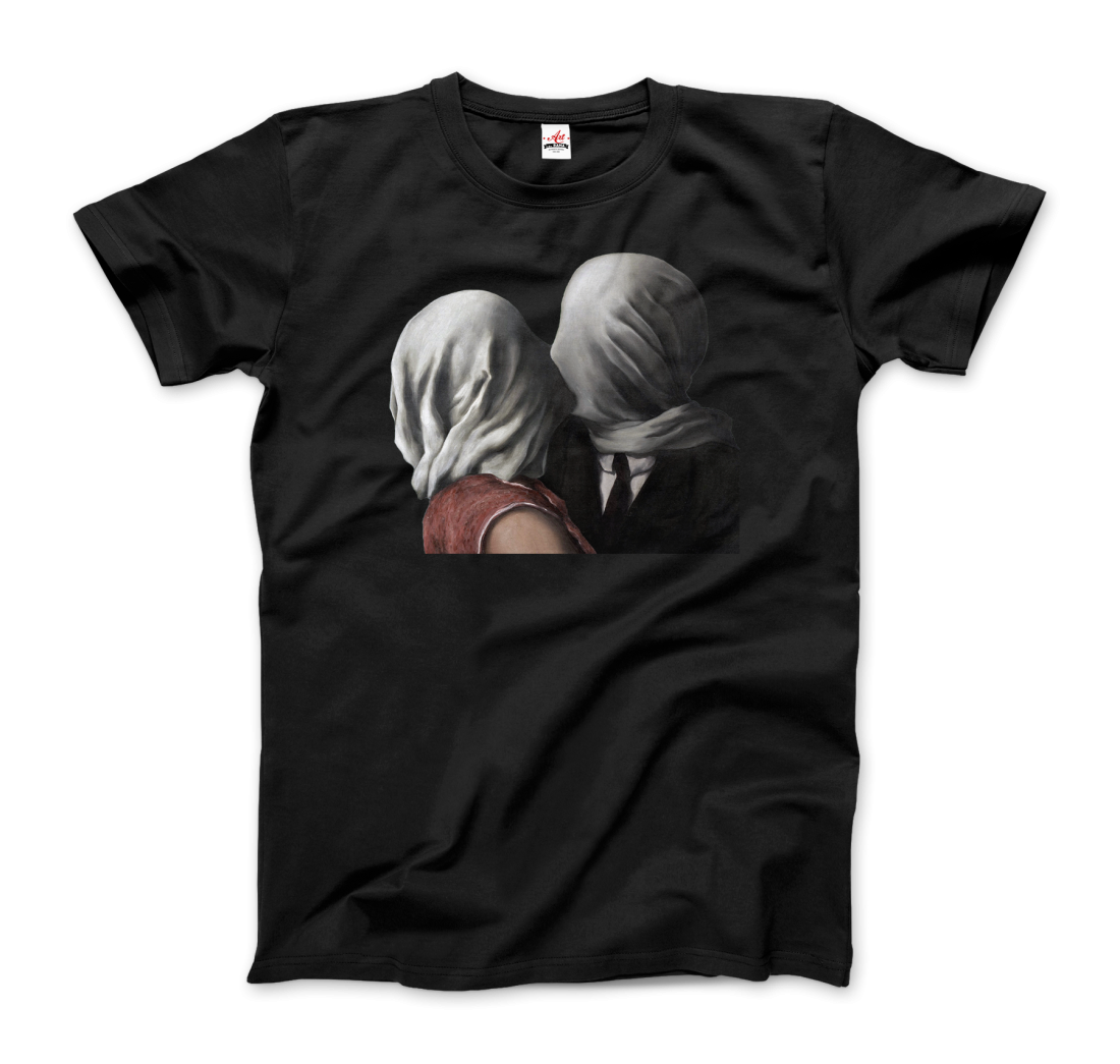 Rene Magritte The Lovers II (1928) Artwork T-Shirt-3