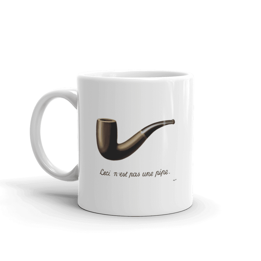 Rene Magritte This Is Not A Pipe, 1929 Artwork Mug-0