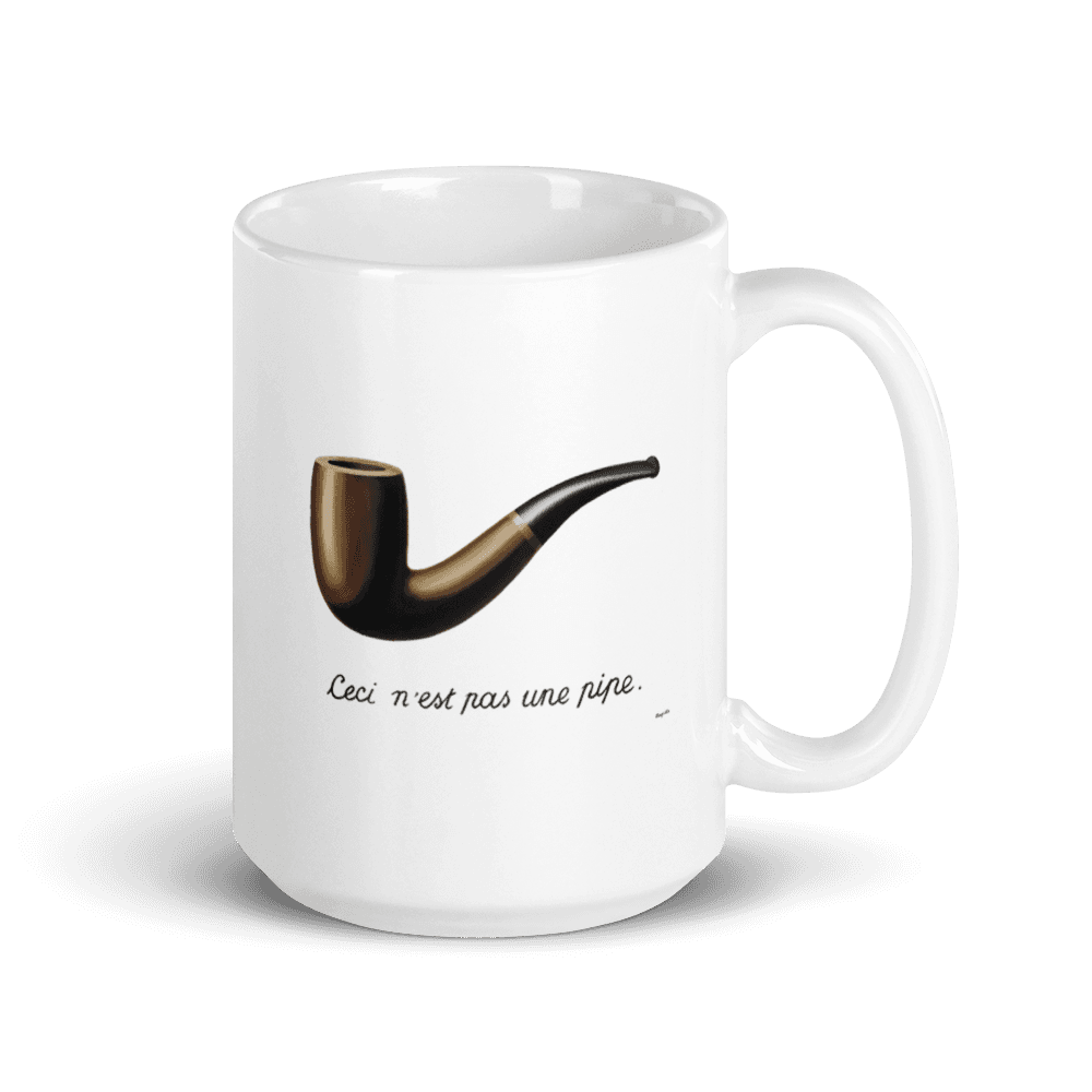 Rene Magritte This Is Not A Pipe, 1929 Artwork Mug-5