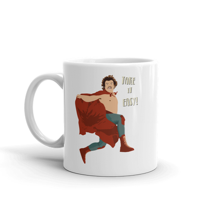 Take It Easy, Nacho Libre, El Luchador Mascarado Mug-0