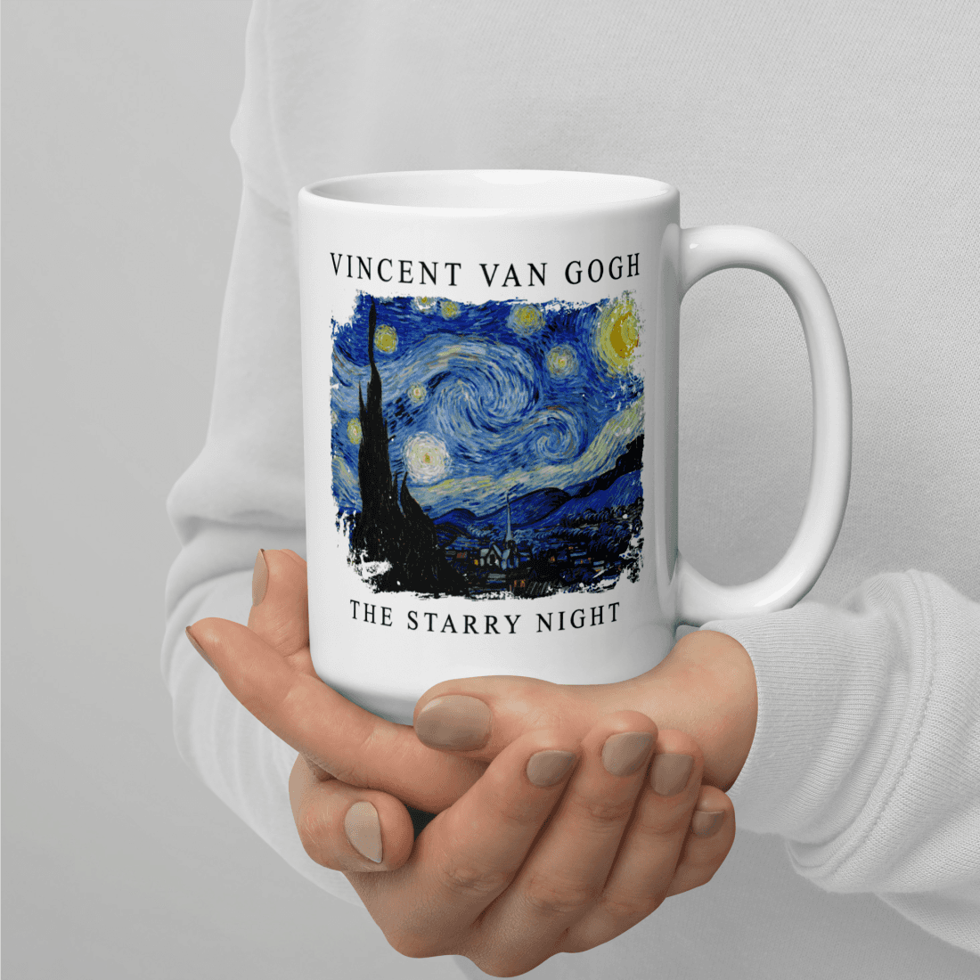 Van Gogh - The Starry Night, 1889 Artwork Mug-8