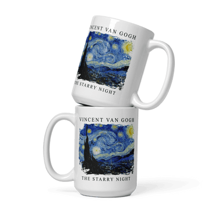 Van Gogh - The Starry Night, 1889 Artwork Mug-6