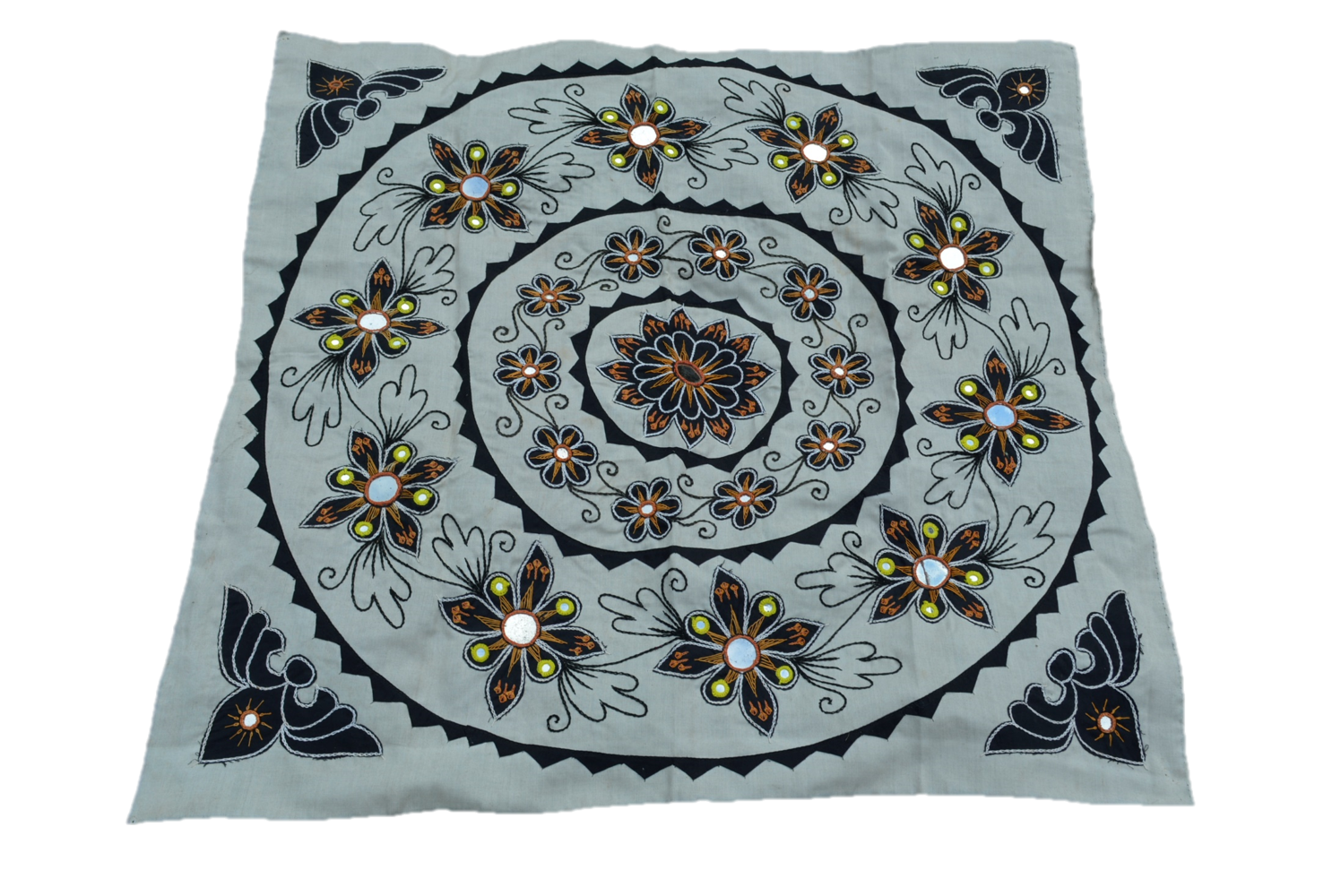 OMSutra Mandala Applique Boho Tapestry for Wall Decor-10