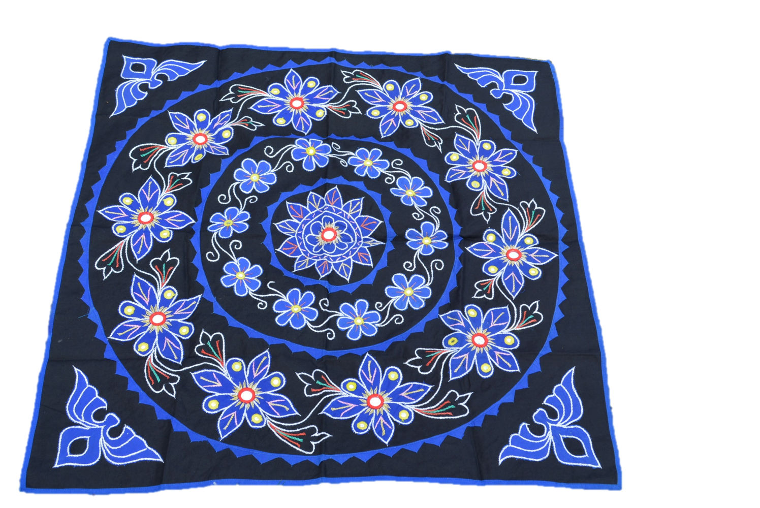 OMSutra Mandala Applique Boho Tapestry for Wall Decor-5