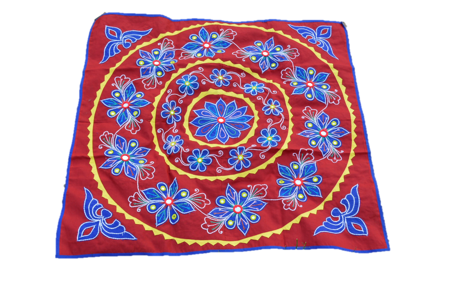 OMSutra Mandala Applique Boho Tapestry for Wall Decor-15