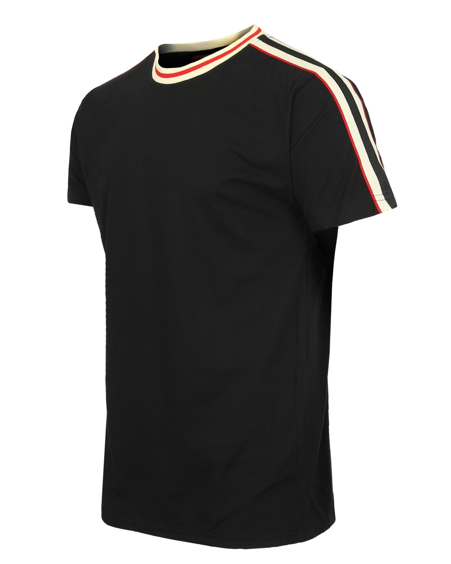 ZIMEGO Mens Stripe T Shirts - Urban Hip Hop Streetwear Hipster Tshirts for Men-1